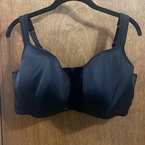 46DDD Black Lightly Lined Bra